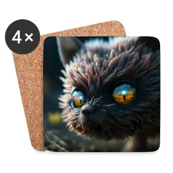 Foto Makro Kreatur 09 - Untersetzer (4er-Set) - Weiß - Vorne