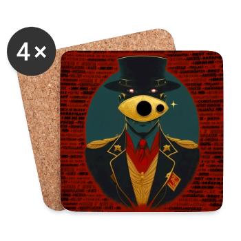 Conspiracy 02 - Coasters (set of 4) - white - Front