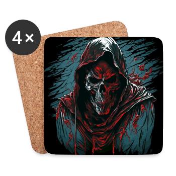 The Grim Reaper - Coasters (set of 4) - white - Front