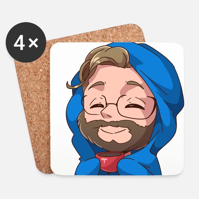 Cosy Manny - Untersetzer (4er-Set) - Weiß