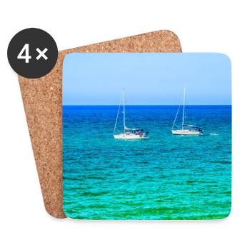 Summer Sailing - Untersetzer (4er-Set) - Weiß - Vorne