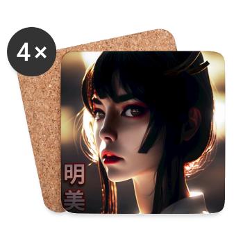 AKEMI Radiant Beauty - Coasters (set of 4) - white - Front