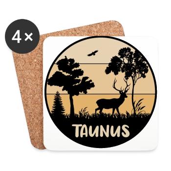 Taunus - Untersetzer (4er-Set) - Weiß - Vorne