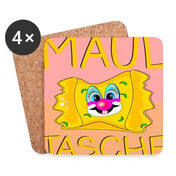 Maultaschen Clown - Untersetzer (4er-Set) - Weiß - Vorne