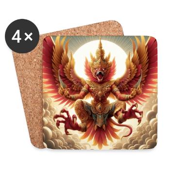 Garuda - Coasters (set of 4) - white - Front