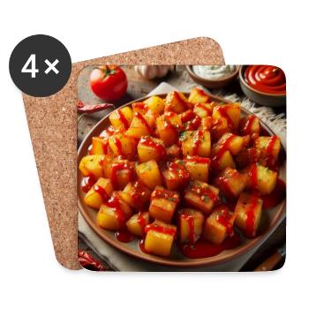 Patatas Bravas - Untersetzer (4er-Set) - Weiß - Vorne