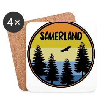 Sauerland - Untersetzer (4er-Set) - Weiß - Vorne