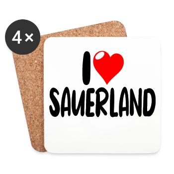 Sauerland - Untersetzer (4er-Set) - Weiß - Vorne