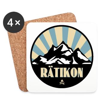 Rätikon - Dessous de verre (lot de 4) - blanc - Devant