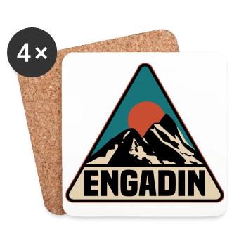 Engadin - Untersetzer (4er-Set) - Weiß - Vorne