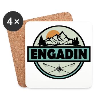 Engadin - Untersetzer (4er-Set) - Weiß - Vorne