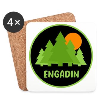 Engadin - Untersetzer (4er-Set) - Weiß - Vorne