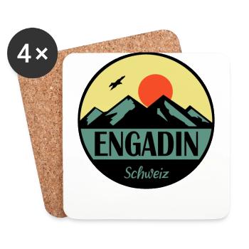 Engadin - Untersetzer (4er-Set) - Weiß - Vorne