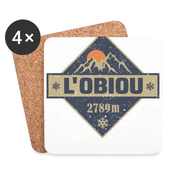 L’Obiou Obiou - Dessous de verre (lot de 4) - blanc - Devant