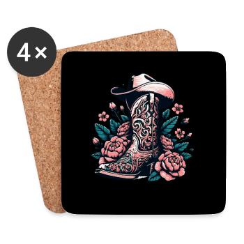 Line dancing my hobby - my passion - my thing - Coasters (set of 4) - white - Front