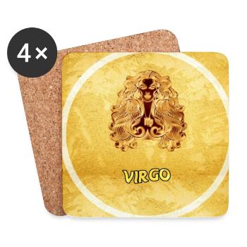 Vierge - Dessous de verre (lot de 4) - blanc - Devant