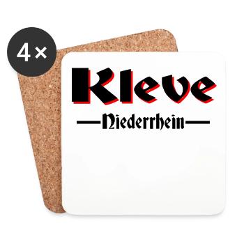 Kleve black red - Coasters (set of 4) - white - Front