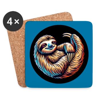 Always stay cool with the calm - Coasters (set of 4) - white - Front