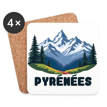 Pyrenees Pyrenees French - Coasters (set of 4) - white - Front