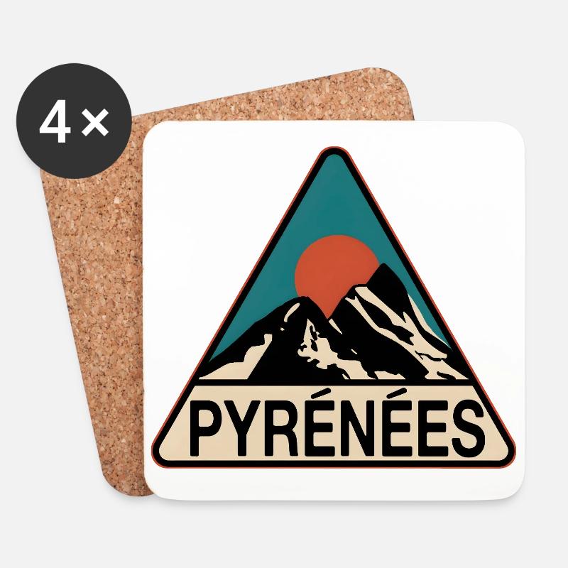 Pyrenaeen Pyrenees - Coasters (set of 4) - white