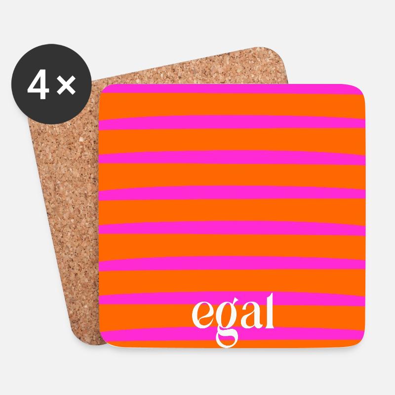 GLEICHGÜLTIGKEIT EGAL - Untersetzer (4er-Set) - Weiß