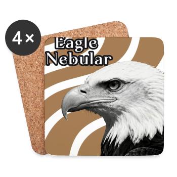 Eagle Nebular Portrait - Coasters (set of 4) - white - Front