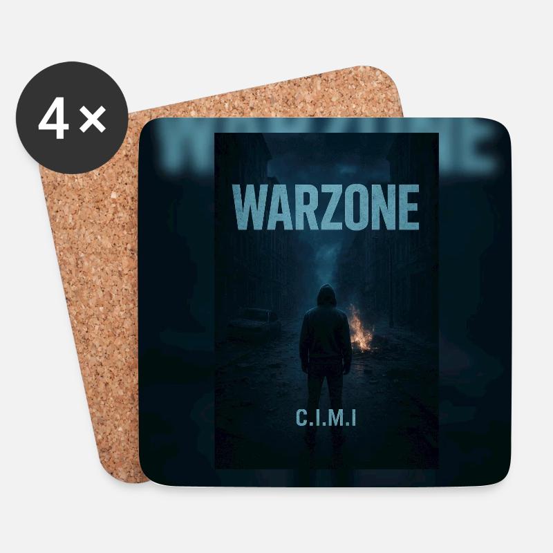Warzone C.I.M.I - Coasters (set of 4) - white