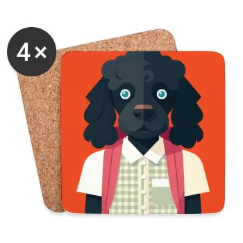HUMAN DOG - baby & kids - Dessous de verre (lot de 4) - blanc - Devant