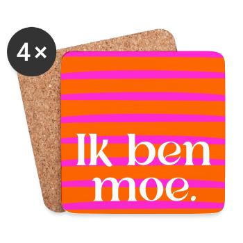 I am tired - Coasters (set of 4) - white - Front