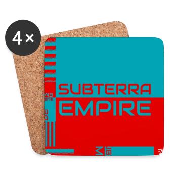 Subterra Empire Official Cover Artwork - Untersetzer (4er-Set) - Weiß - Vorne