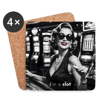 ImaSlot - Dessous de verre (lot de 4) - blanc - Devant