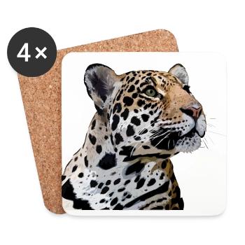 Jaguar - Untersetzer (4er-Set) - Weiß - Vorne