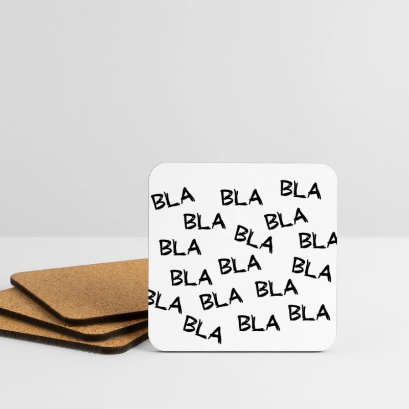 Bla blah blah oder blah blah blah. Gute oder fake news. Untersetzer (4er-Set)