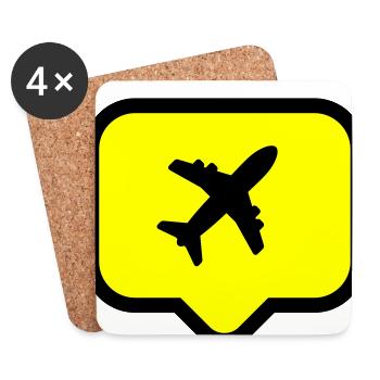 Aircraft! - Coasters (set of 4) - white - Front