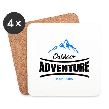 Outdoor Adventure High - Dessous de verre (lot de 4) - blanc - Devant