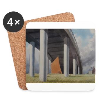The Flyover - Coasters (set of 4) - white - Front