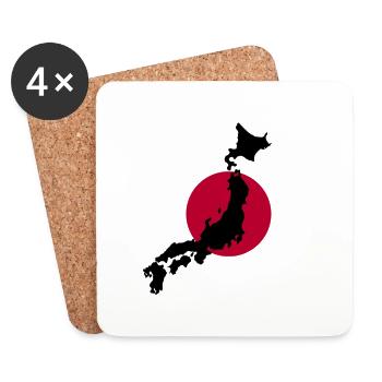 Japan - Untersetzer (4er-Set) - Weiß - Vorne