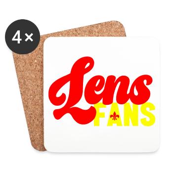 Lens Fans - Dessous de verre (lot de 4) - blanc - Devant