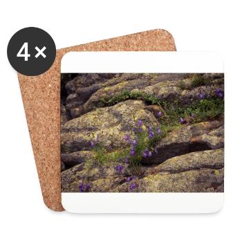 Rock vegetation. - Coasters (set of 4) - white - Front