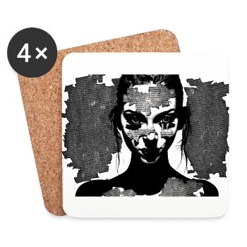 Trinity #6 - Coasters (set of 4) - white - Front
