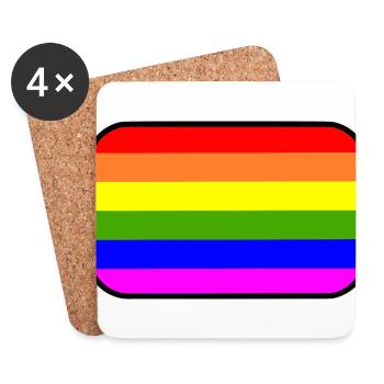 Lgbt - Coasters (set of 4) - white - Front
