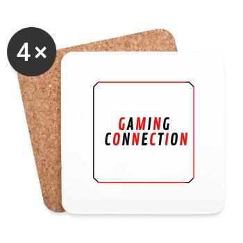 Gamming Connection / Logo - Untersetzer (4er-Set) - Weiß - Vorne