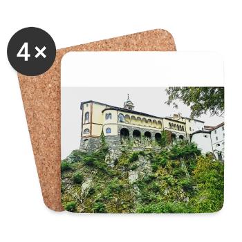Madonna del sasso - Coasters (set of 4) - white - Front