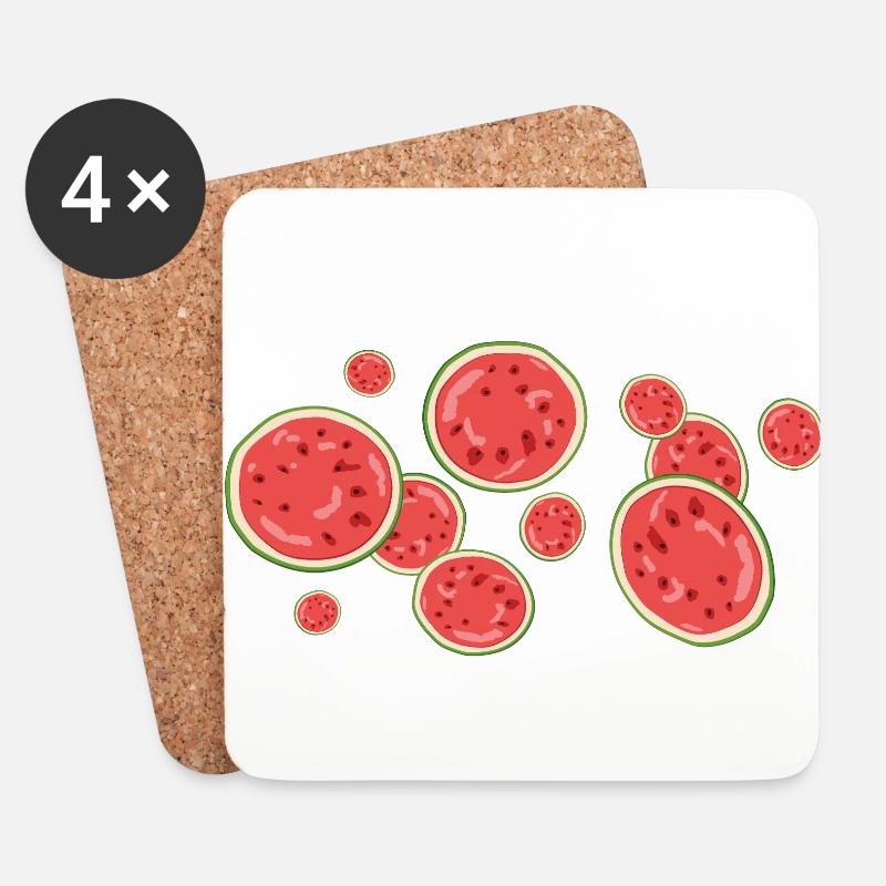 Der Duft der Wassermelone - Untersetzer (4er-Set) - Weiß