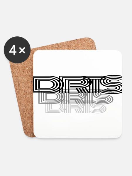 DRTS - Untersetzer (4er-Set) - Weiß