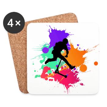 freestyle scooter - Coasters (set of 4) - white - Front