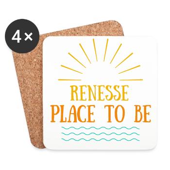 Renesse Place To Be - Coasters (set of 4) - white - Front