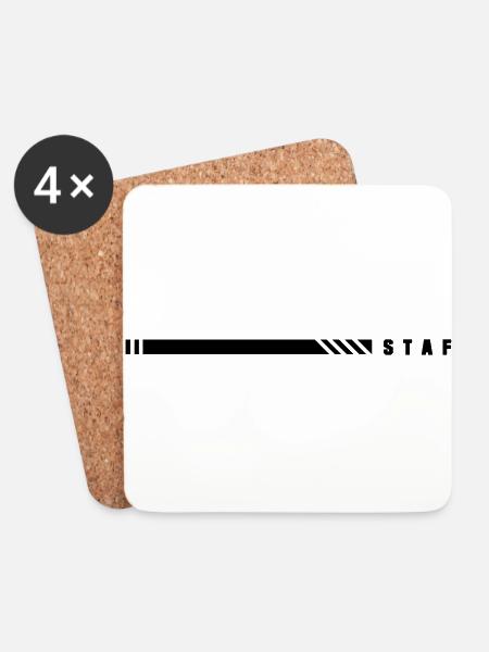STAFF - Untersetzer (4er-Set) - Weiß