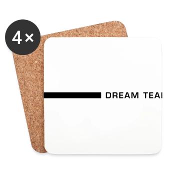 Dream Team - Coasters (set of 4) - white - Front