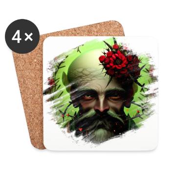 Fantasy - Untersetzer (4er-Set) - Weiß - Vorne
